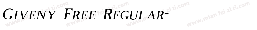 Giveny Free Regular字体转换